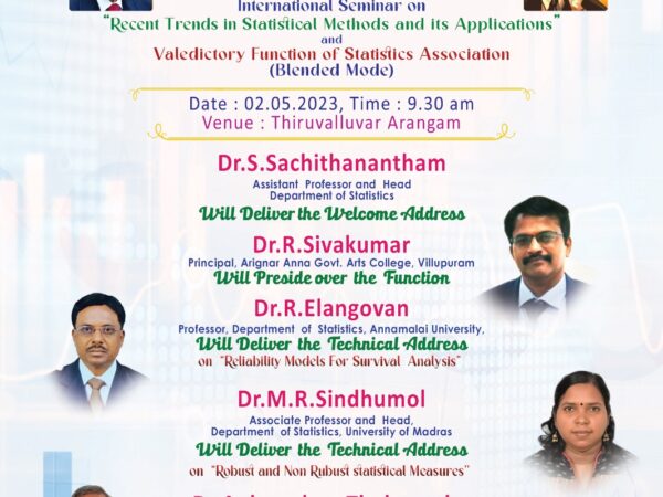 International Seminar on Recent Trends in Statistical Methods and Its Applications
